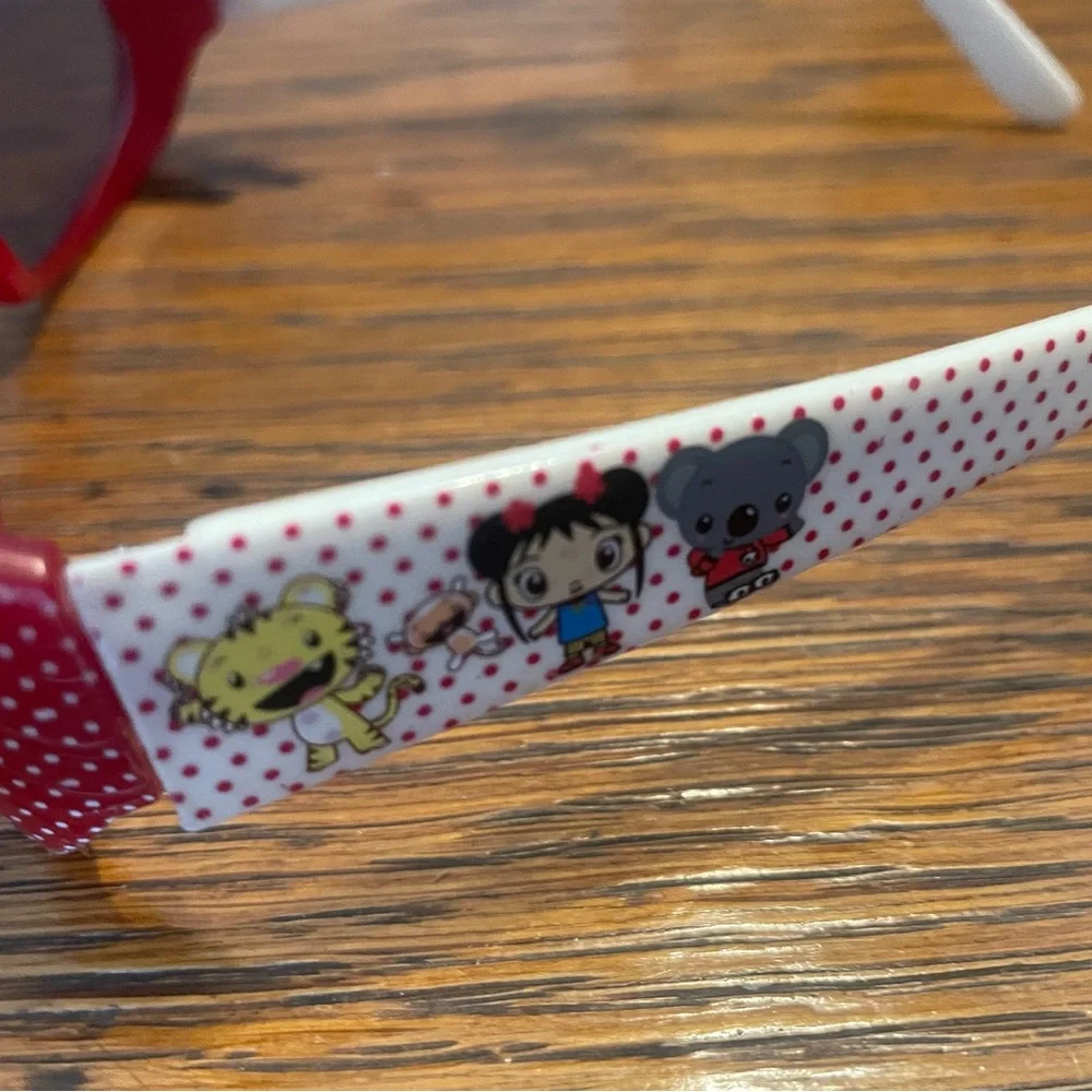 Kids Red Polka Dot Sunglasses